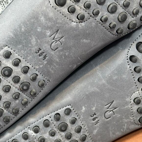 M. GEMI Women's The Pastoso Grey Leather Penny Loafers Size 36.5 US 6.5 - Picture 10 of 10